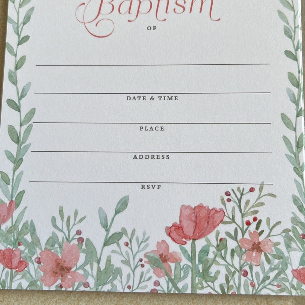 Baptism Invitations - Picture 4 of 4